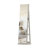 360° Swivel Jewelry Cabinet with Full Length Mirror, Lockable Storage, and Interior Lighting for Secure Organization-1444350514-1444350512