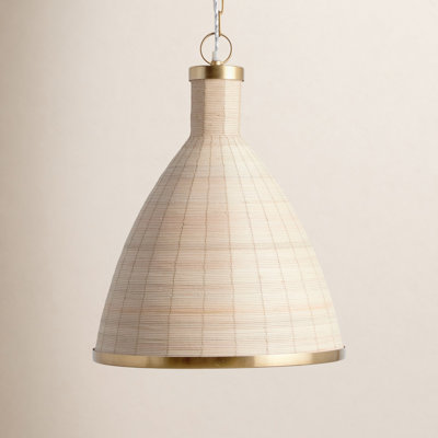 Maskia Single Light Rattan Pendant