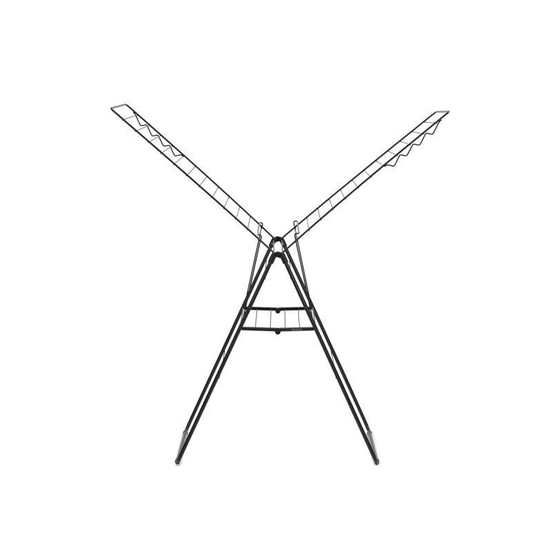 Brabantia Hangon 15 m Folding Drying Rack, Black