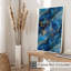 Abstrait bleu et doré, cristaux de géode de marbre II, impression d'art moderne sans cadre-422787256