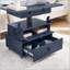 Adjustable Height Rolling End Table - Flip-Top with Charging Station & Storage-518725453