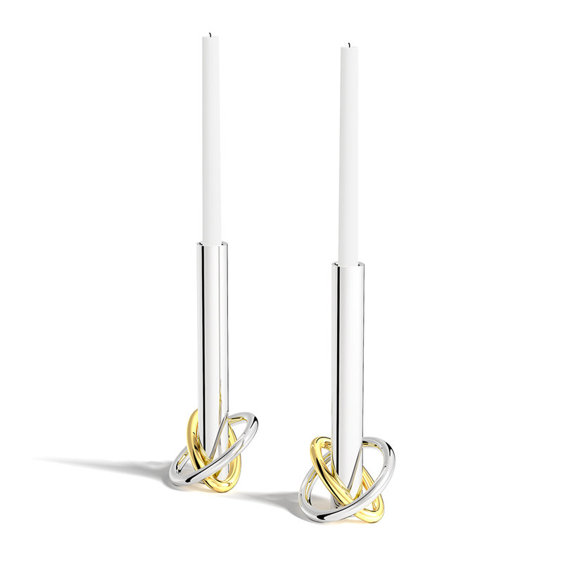 Ring Candleholders, Set of 2