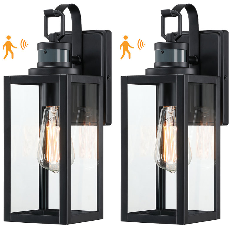 Schock Motion Sensor Outdoor Wall Light(Set of 2)