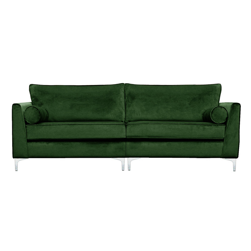 Giancarlo 4 Seater Velvet Sofa, Emerald Green