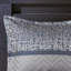 Ensembles de literie luxueux en jacquard bleu marine, confort en polyester avec style chic