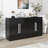 Sideboard With 4 Doors Large Storage Space Buffet Cabinet-1736831430