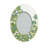 Green Enamel  Picture Frame, Oval