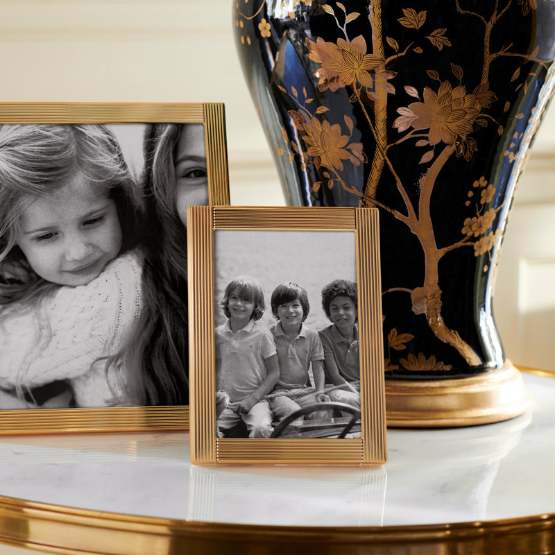 Ralph Lauren Gable 1 Light Standard Table Lamp, Black/Gold