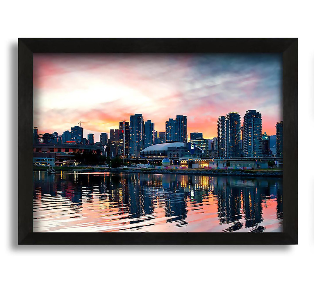 Gerahmtes Leinwandbild Vancouver Sunset