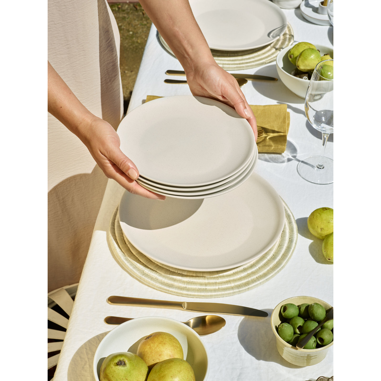 9" Salad Plate, Gray