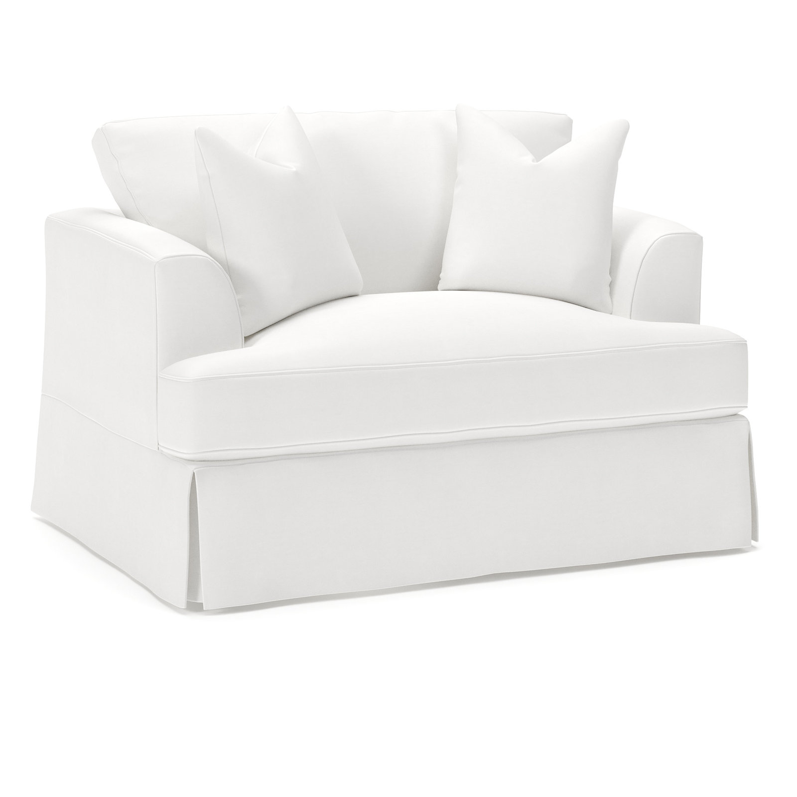 Lucia Upholstered Armchair, Bayou Off White Canvas