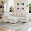 Canapé de rangement modulaire en L Aubade avec repose-pieds amovible-805846003