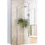 Armoire de toilette 15,14 "x 23,97" argentée - Porte à charnières, tablettes de rangement pour la vie et la lessive avec 23,97 "de rangement, pièce