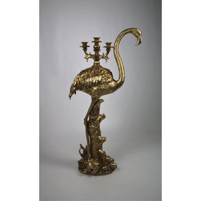 98 cm H Floor Tabletop Candlestick Holder with Candle Included