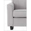 Light Grey Rocking Chair With Track Arm