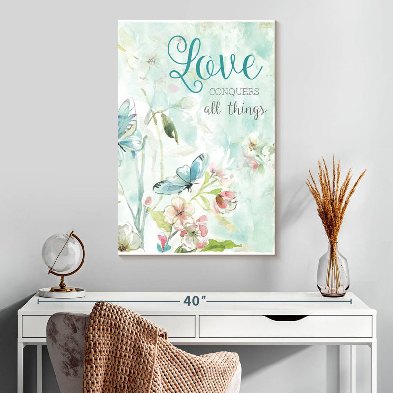 Hardie Love Conquers All Things, H 30 po x l 20 po