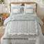 Ensemble de literie à motif floral vert, ensemble de couette en polyester pour grand lit