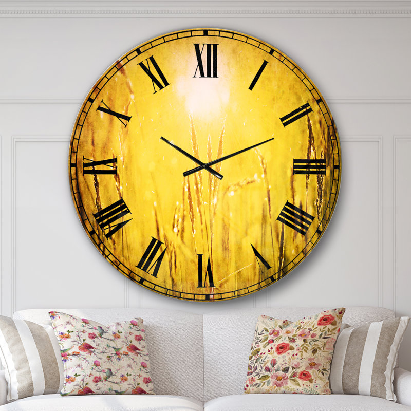 Horloge murale paysage, Surdimensionné