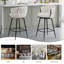 Tabouret de bar pivotant à motif courbé-1118160425-1291431363