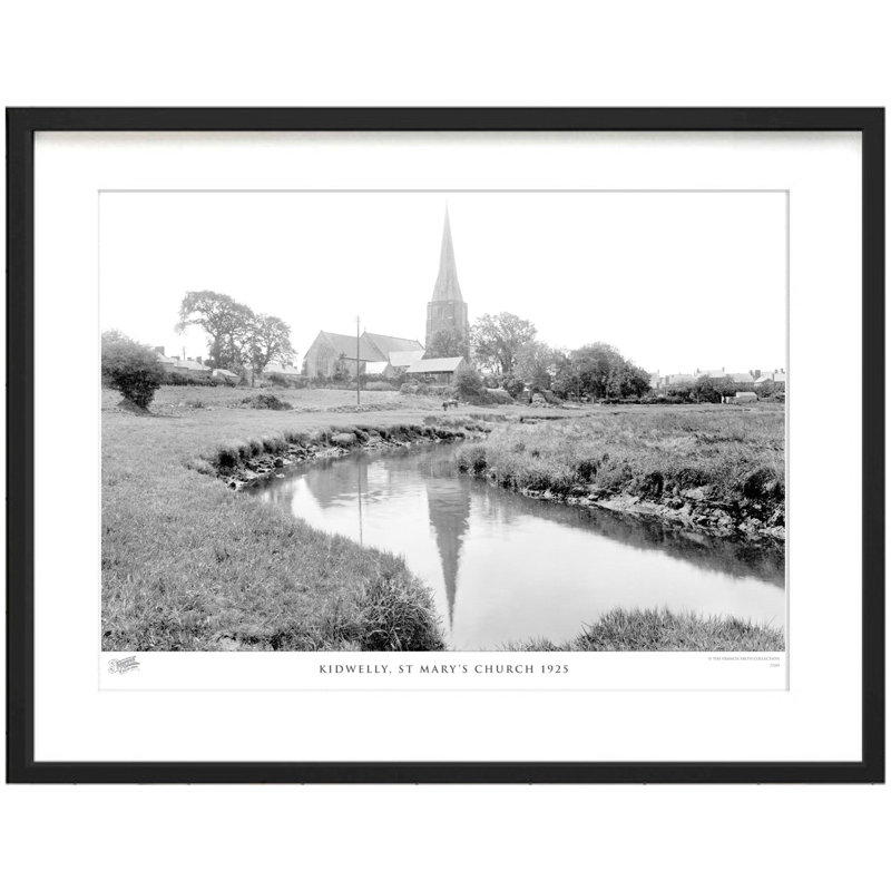 Kidwelly, St Mary's Church 1925 by Francis Frith - Single Picture Frame Print, 45cm H x 60cm W x 2.3cm D
