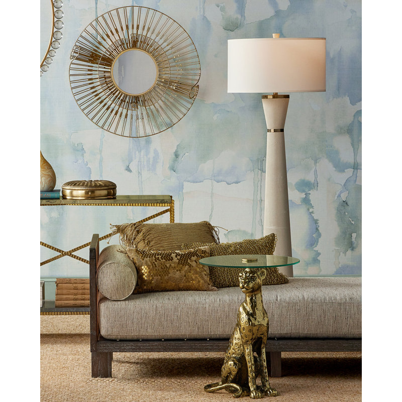 Round Iron Framed Wall Mirror