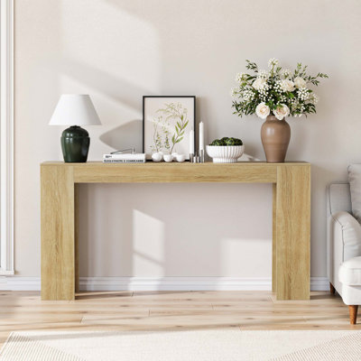Console extra-longue de style campagnard pour espaces étroits