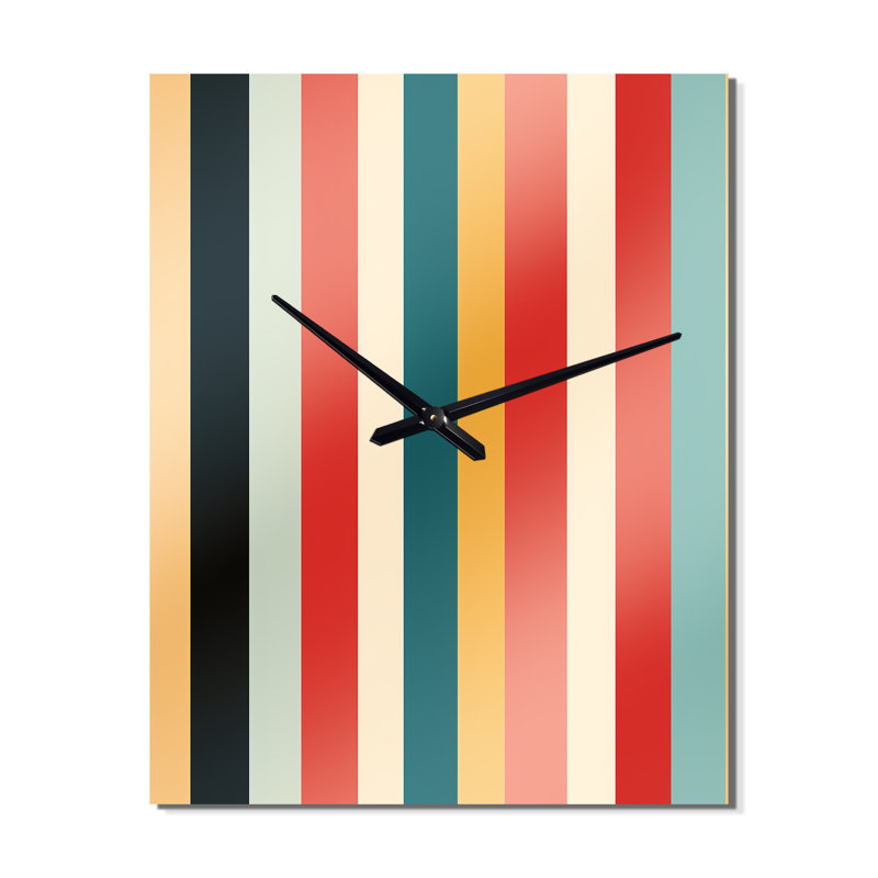 Jalisia - Horloge murale abstraite Mid-Century, Petit