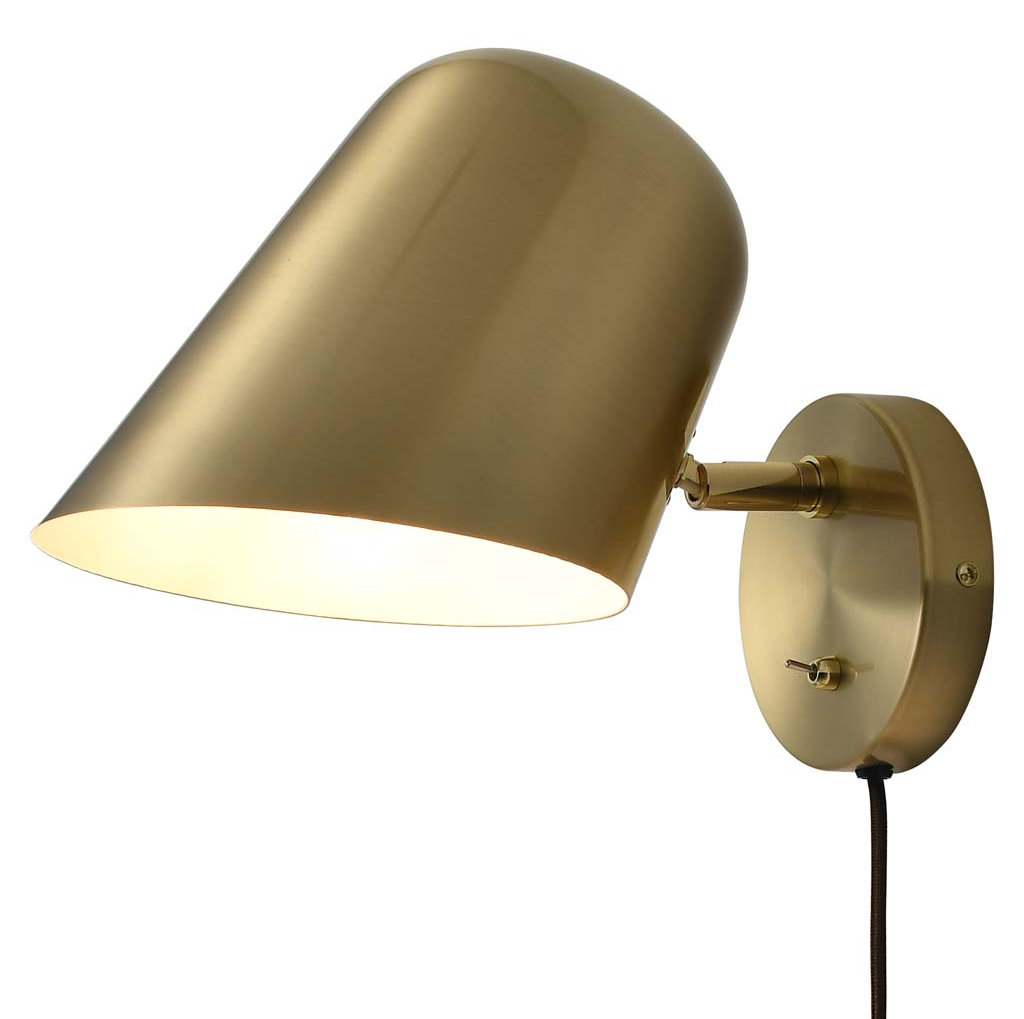 Nova of California Culver 2-Light Sconce, Brushed Brass