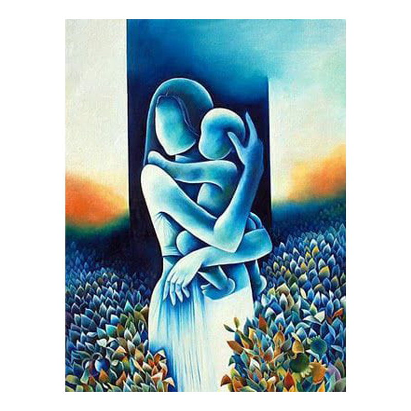 Mère et enfant | Acrylique sur toile | Par Jyoti Singh