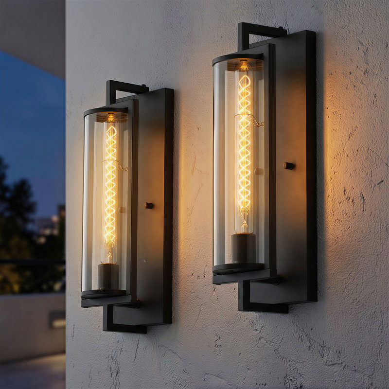 Aareon 14" Outdoor Porch Wall Light for House,Patio,Front Door, Permanent Outside Lamp for Garage, 18" H x 5.71" W x 5.39" D