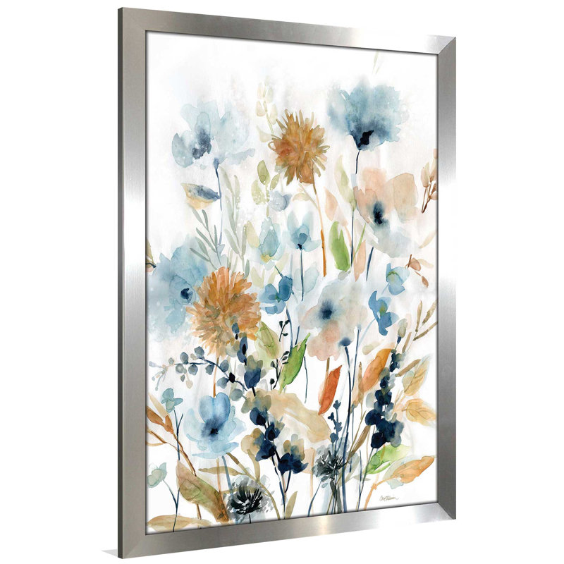 « holland spring mix ii », reproduction de peinture à l’aquarelle encadrée, H 27,5 po x l 21,5 po x P 0,75 po