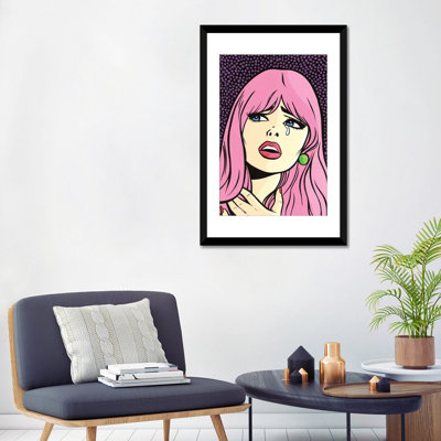 « rose cheveu en pleurs », impression sur toile