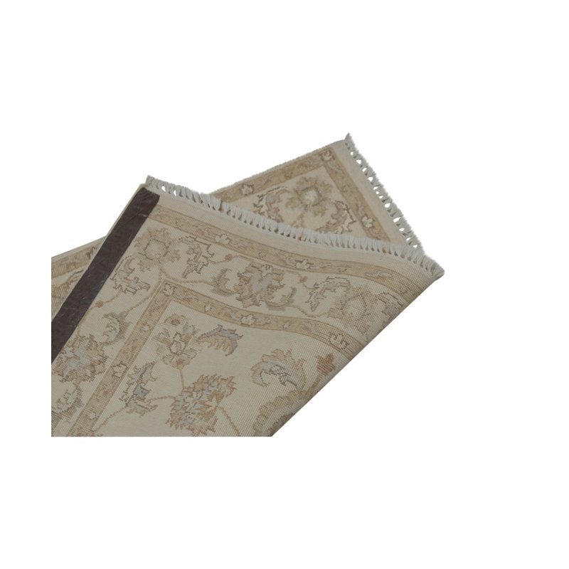Hand-Knotted High-Quality Blue and Ivory Area Rug