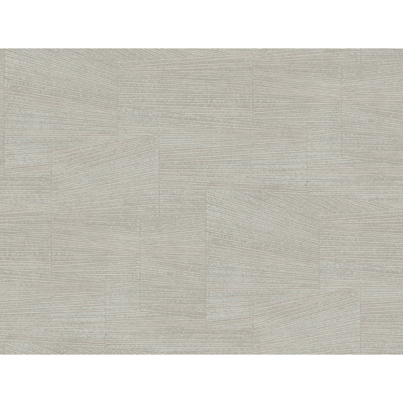 Papier peint géométrique supérieur, Gris pierre