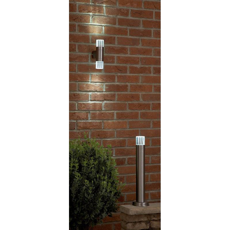 Ruppert Stainless Steel 24 - Bulb Hardwired Integrated LED Outdoor Wall Light