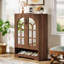 Armoire à chaussures à 5 niveaux avec portes en miroir