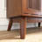31.5" Wood Mid Century Modern Rattan Sideboard With Adjustable Shelf