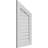 Half Peaked Right Surface Mount Signature Urethane Functional Gable Vent 6/12 Pitch, Primed Tan