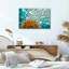 Impression sur toile bleue et dorée-109318110