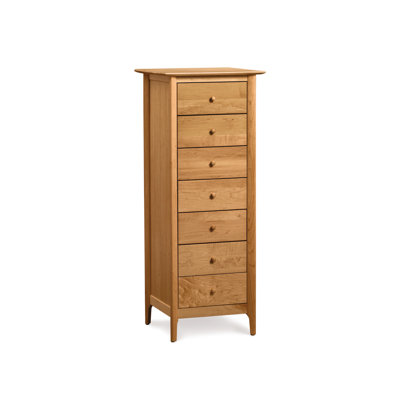 Commode à lingerie en bois massif 7 tiroirs 24 po Sarah