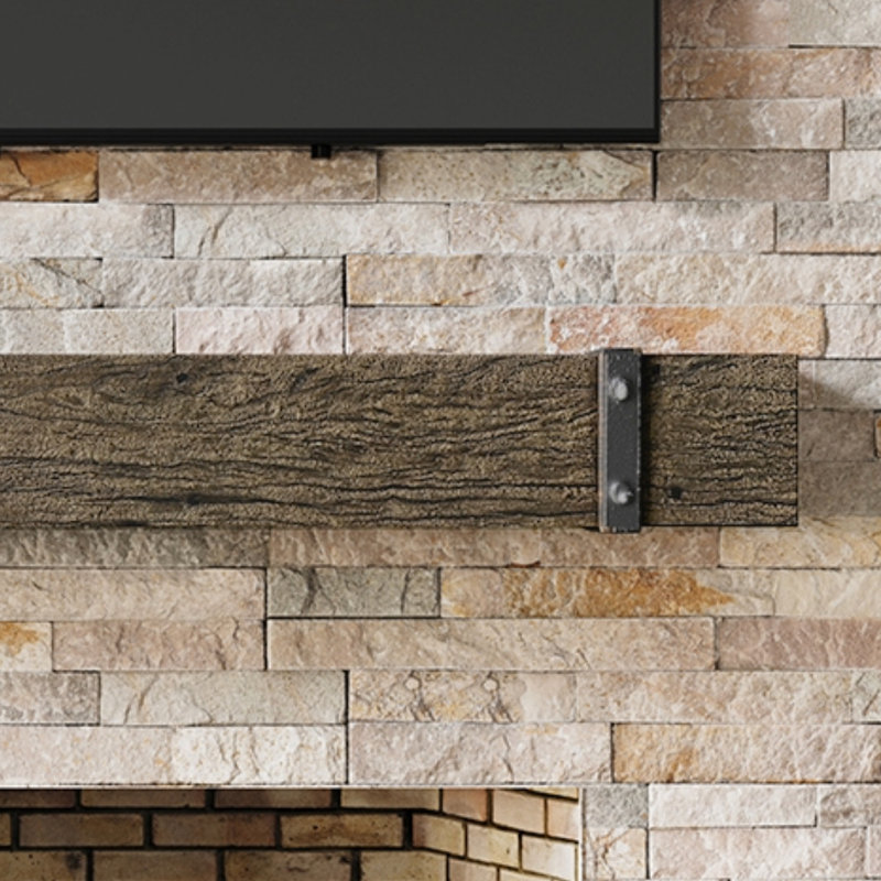 Thermastone Concrete Fireplace Mantel Shelf | Banded Style, 60"