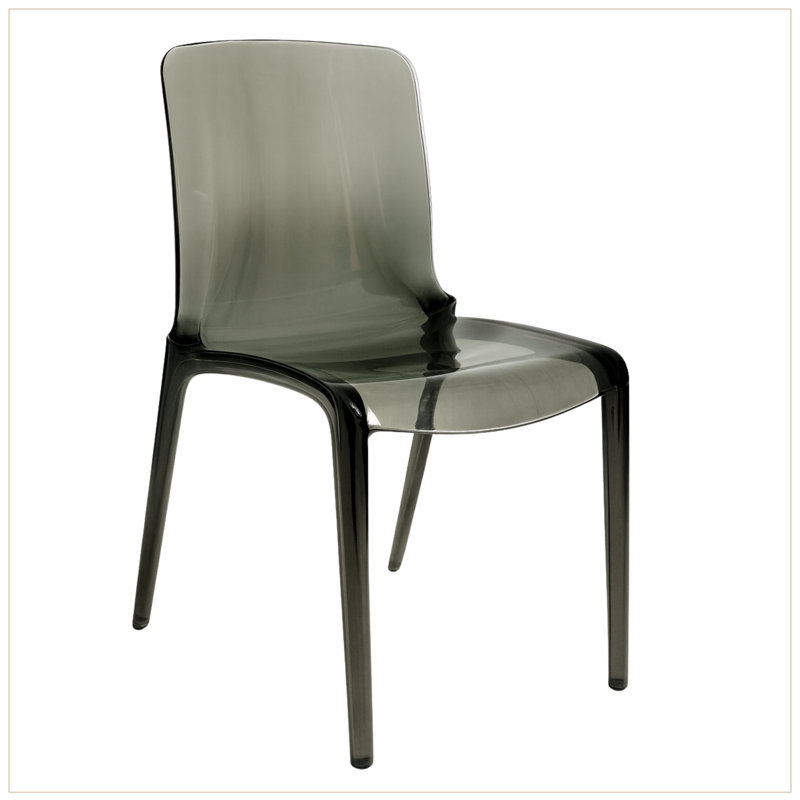Lade Modern Lucite Dining Chairs – Fully Assembled Stackable Transparent Acrylic Chairs for Kitchen or Dining Room, Set of 2