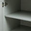 Armoire de rangement haute et large avec portes pour salle de bain / bureau, trois tiroirs-125286606
