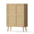 Alki 44" H Tall Accent Cabinet  with 3 Adjustable Shelves