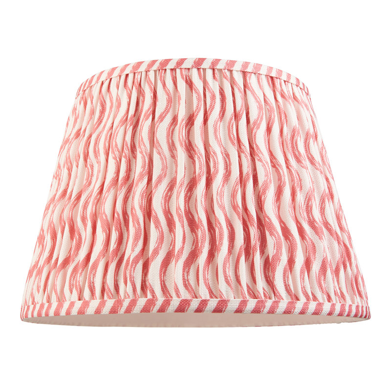 Ripple Lamp Shade, 24cm H x 25cm W x 35cm D, Pink