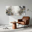 Ensemble de 1 tableau abstrait floral sur toile-129281464-129281465