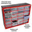 Organisateur de tiroirs en plastique Stalwart - Rangement pour quincaillerie, pièces, artisanat, perles et outils