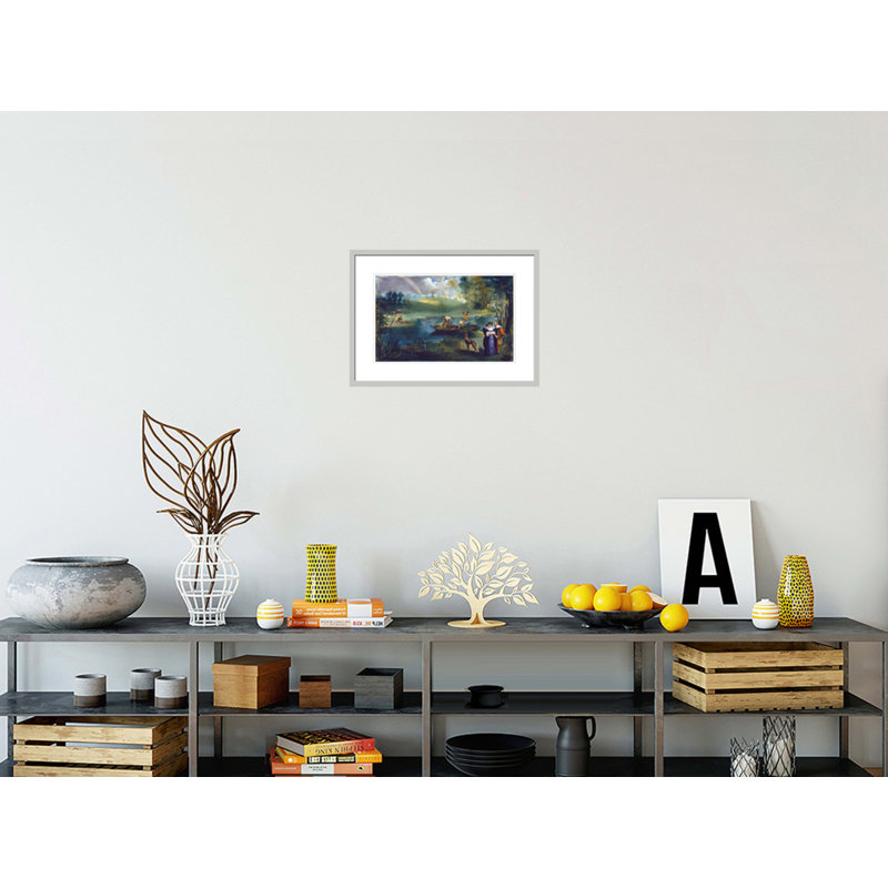 Pêche par impression giclée encadrée, H 15,68 po x l 21,75 po