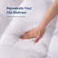  Surmatelas en duvet synthétique, surmatelas moelleux avec poche profonde élastique-1154629451
