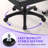 Sewing Chair with Wheels & Under Seat Storage Crafting Rolling Chair Adjustable Height Hydraulic Armless Sewing Machine Chair for Crafting, Quilting, Artists,Grey-1542488836